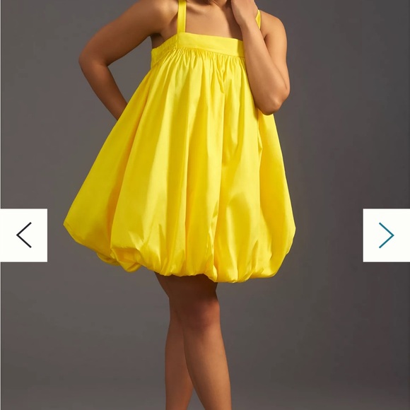 Bloni Square Neck Taffeta Bubble Dress - Picture 6 of 16